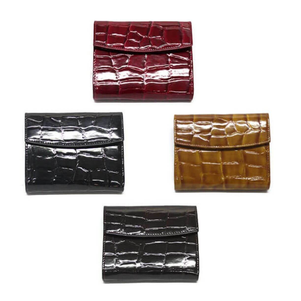 Croco Zip Purse